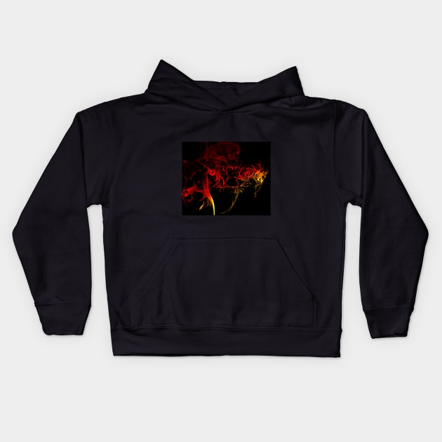 Color flame Kids Hoodie by NikoDesigns